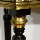 Double-Top Flying Table in Mahogany and Ebonized Pear Wood, Napoleon III Style – 1930