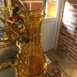 Pitcher and glass