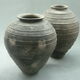 Lots of two large African "vases", artidirty manufacture of Ghana