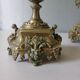 Pair of bronze candlesticks in Louis XVI style – 4 lights – 38 cm