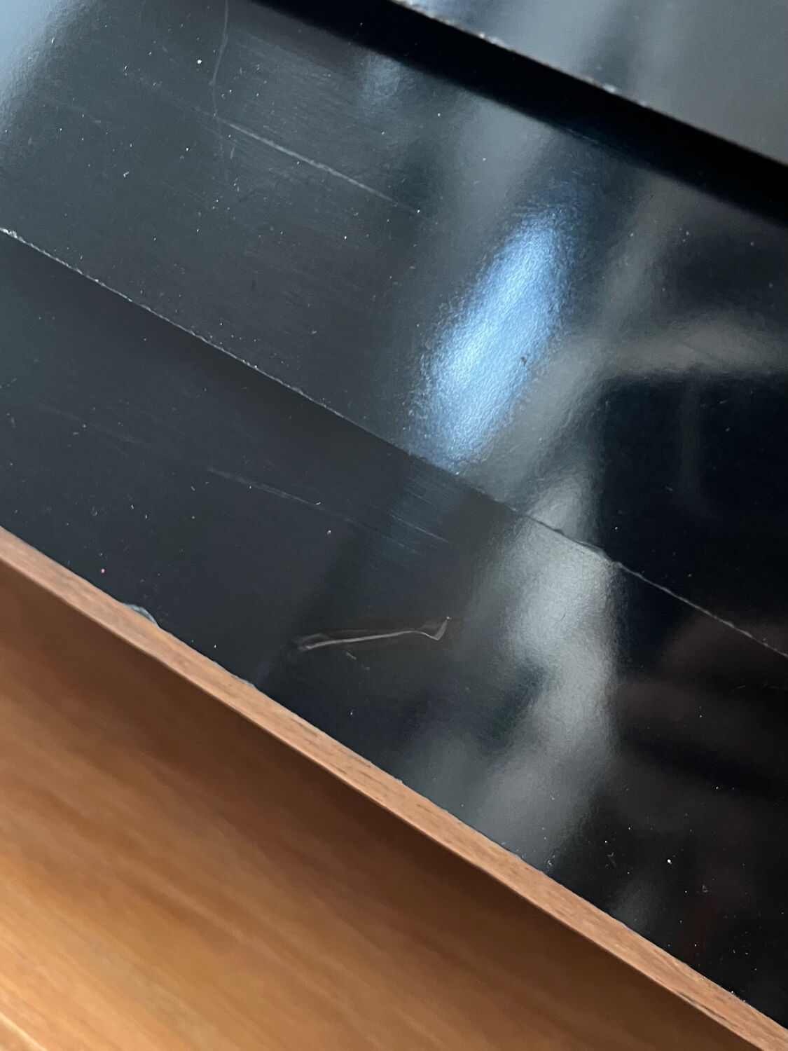 Vinyl storage furniture Manufrance from the 1960s