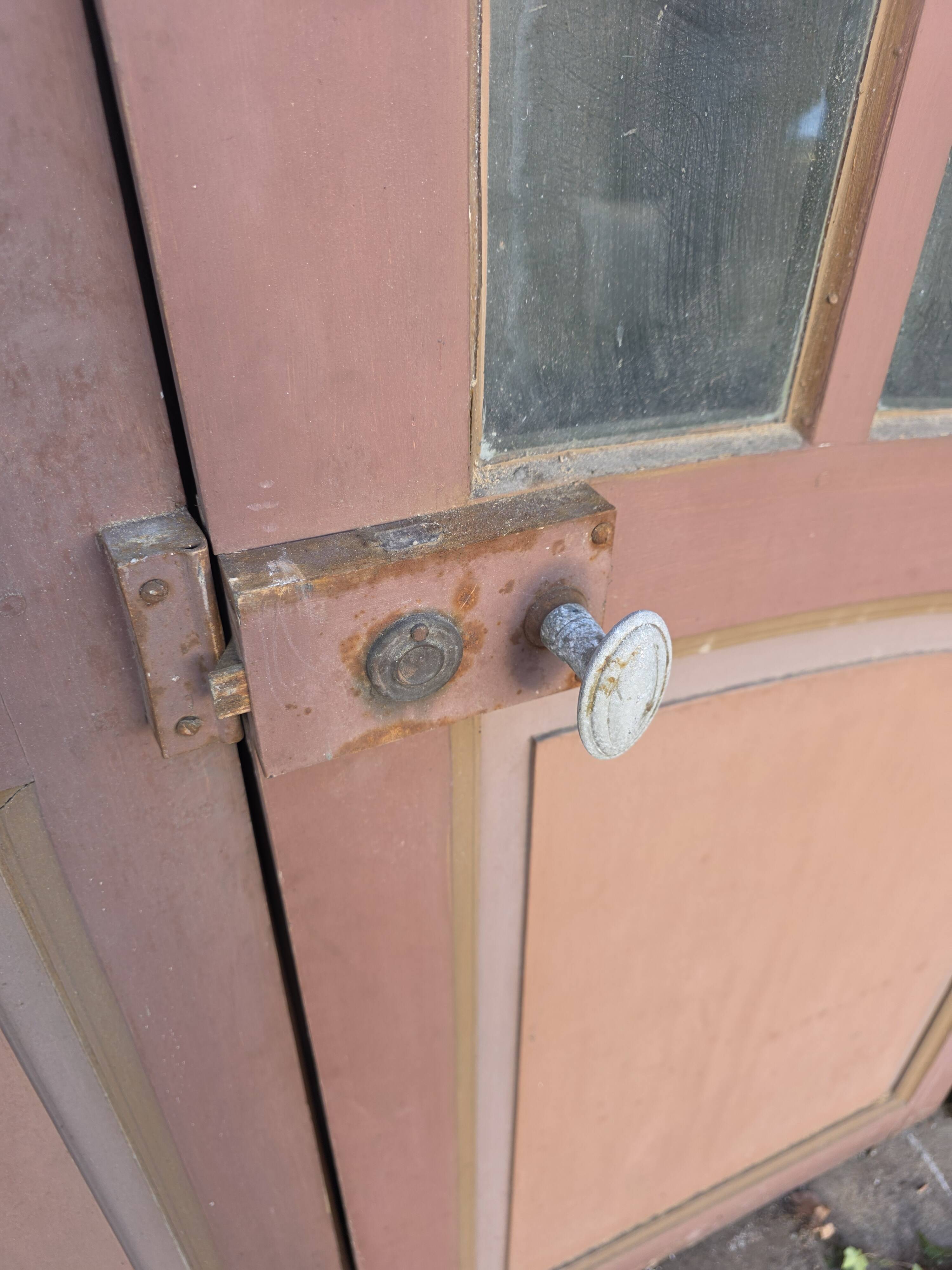 4 Art Nouveau partition doors + transom