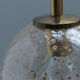Four gold fleck globe pendants by Doria Germany