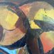 Abstract composition, oil on canvas signed Nantois or