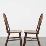 8 chaises Windsor en bois, années 70