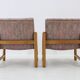 1970s Pair of Beech Armchairs and Coffee Table  by TON, Czechoslovakia