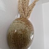 Decoration or wall vase stoneware dried flowers