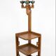 Guillerme and Chambron floor lamp in oak from the 1960s.