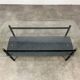 1950s coffee table in metal and glass