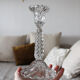 Glass candle holder