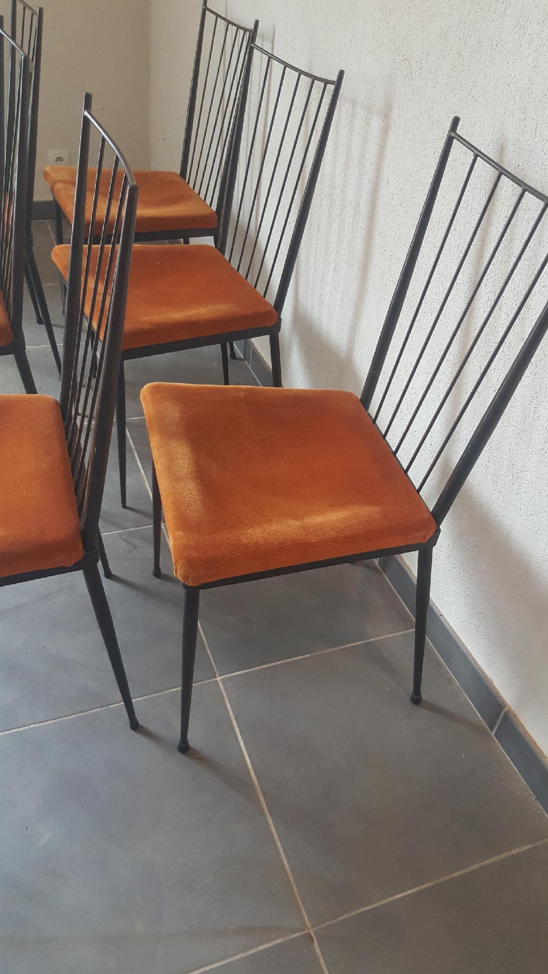 Series of 6 colette gueden chairs