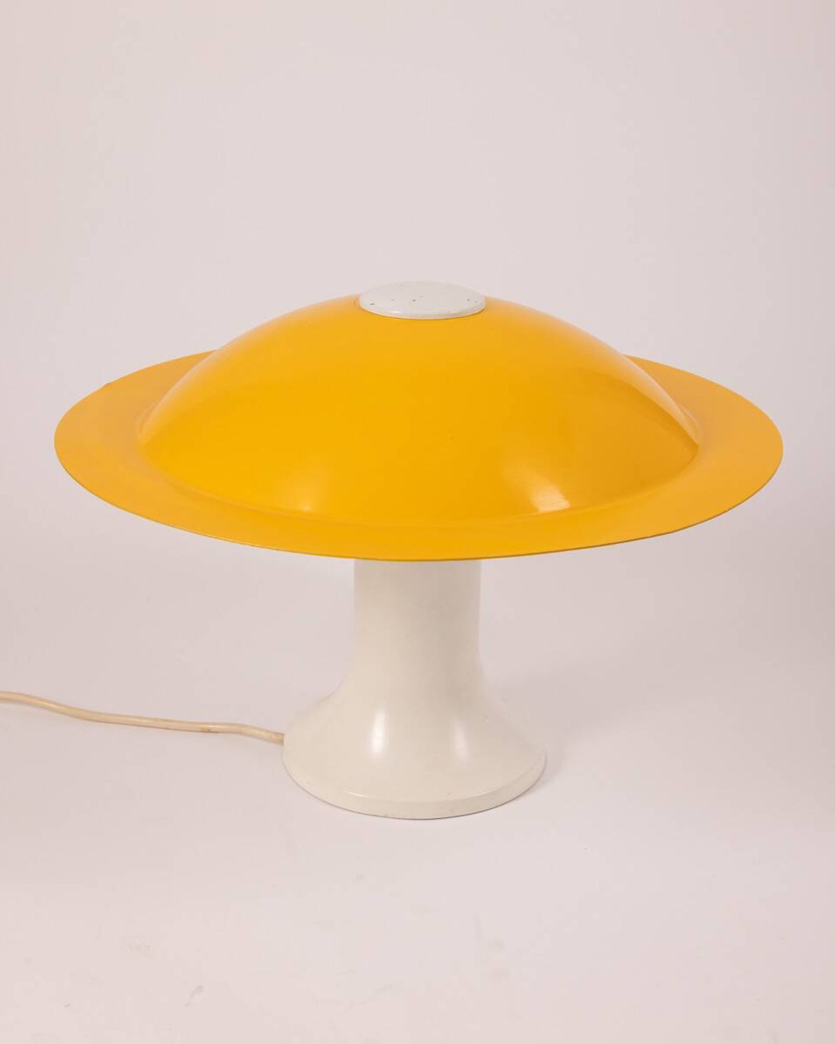 Vintage yellow table lamp from the 70s design by martinelli