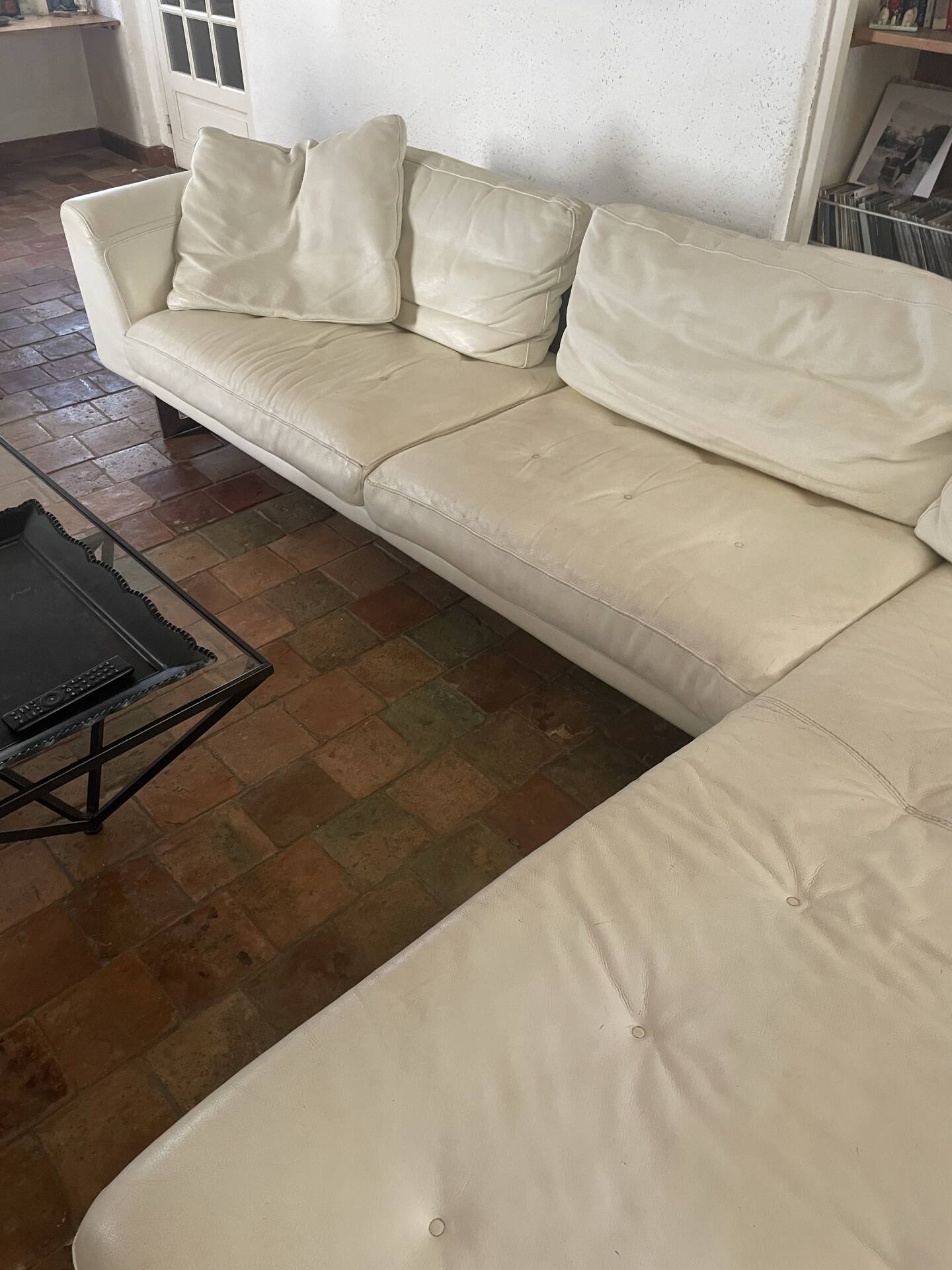 Corner sofa with chaise longue for 4 people