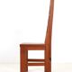 Set of 4 pinewood chairs by Sven Larsson / 1970s / Brutalism / Postmodern design