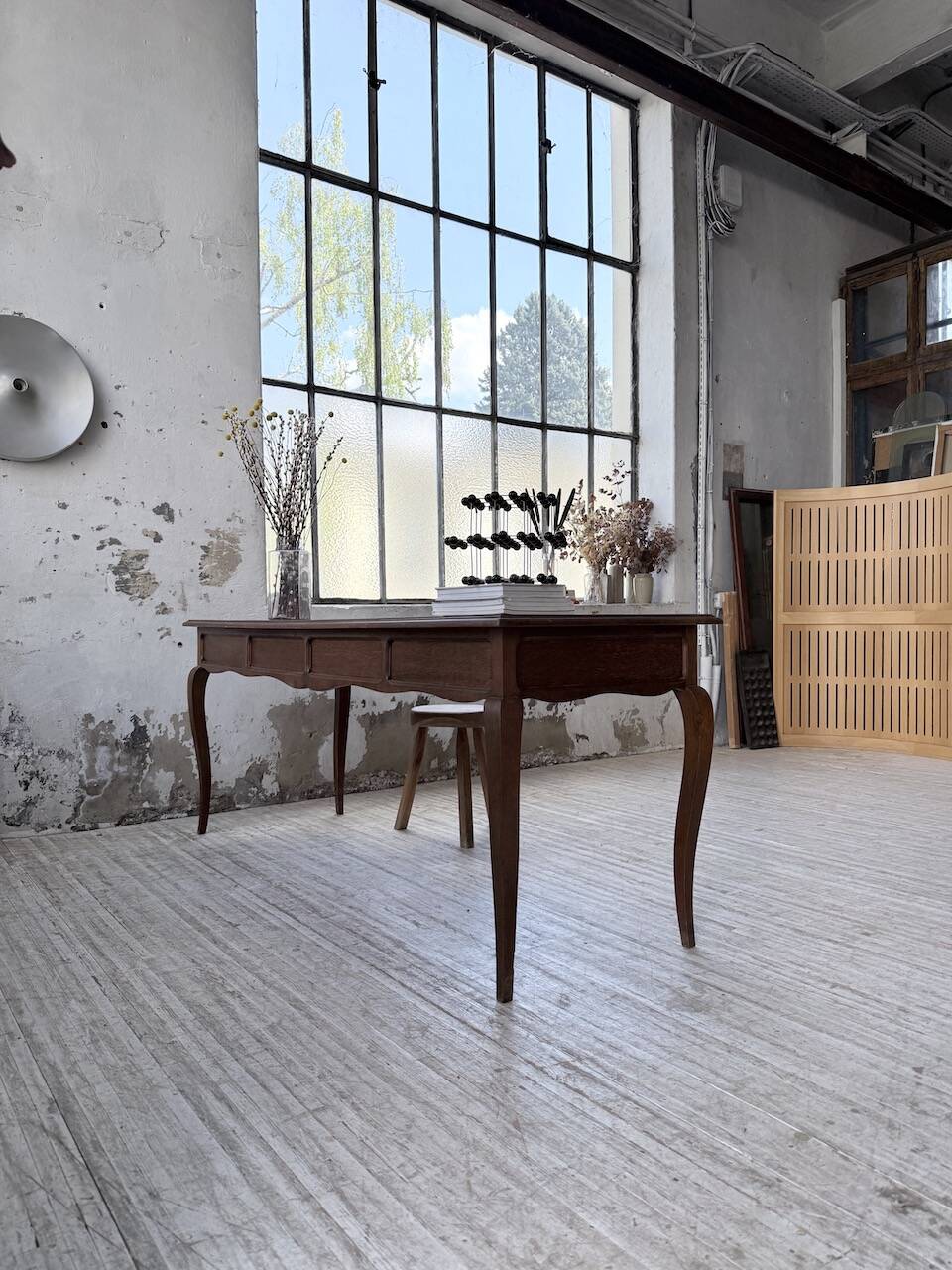 Console bureau en chêne 1960