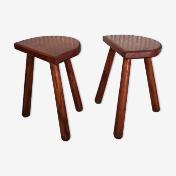 Two tripod stools
