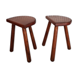 Two tripod stools