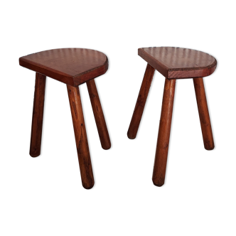 Two tripod stools