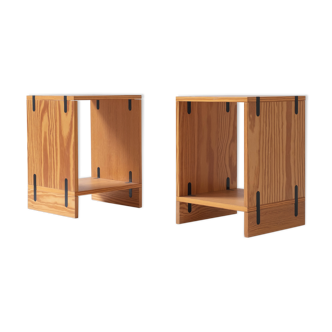 Set of 2 ‘Cubex’ side tables by Poul Cadovius for Cado, Denmark 1960s.