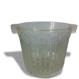 Molded glass ice bucket