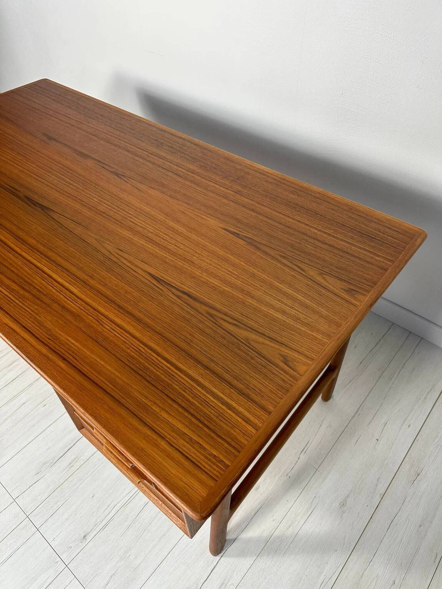 1960s Vintage Danish Teak Writing Desk by Gunni Omann for Omann Jun No 75