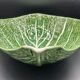 Large Salad Bowl Barbotine Cabbage Leaf - Portugal Vintage P.777A