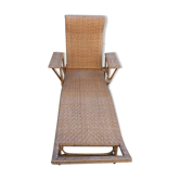 Deckchair, rattan Lounger of the thirties