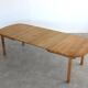 brutalist dining table | vintage table | oak | extendable