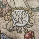 Vintage Rosel Wall Tapestry With Medieval Decor, 1950s