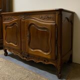 openwork Provençal credenza in walnut of the eighteenth century