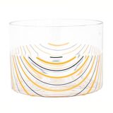 Transparent striped vase by Rosanna Toso for Fratelli Toso, 1970s.