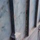 Solid gate, garden iron, H227x110cm, old, exterior door