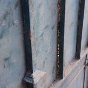 Solid gate, garden iron, H227x110cm, old, exterior door