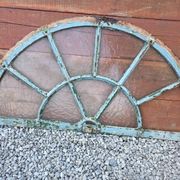Old wrought iron full riveted gates from the 19th century.