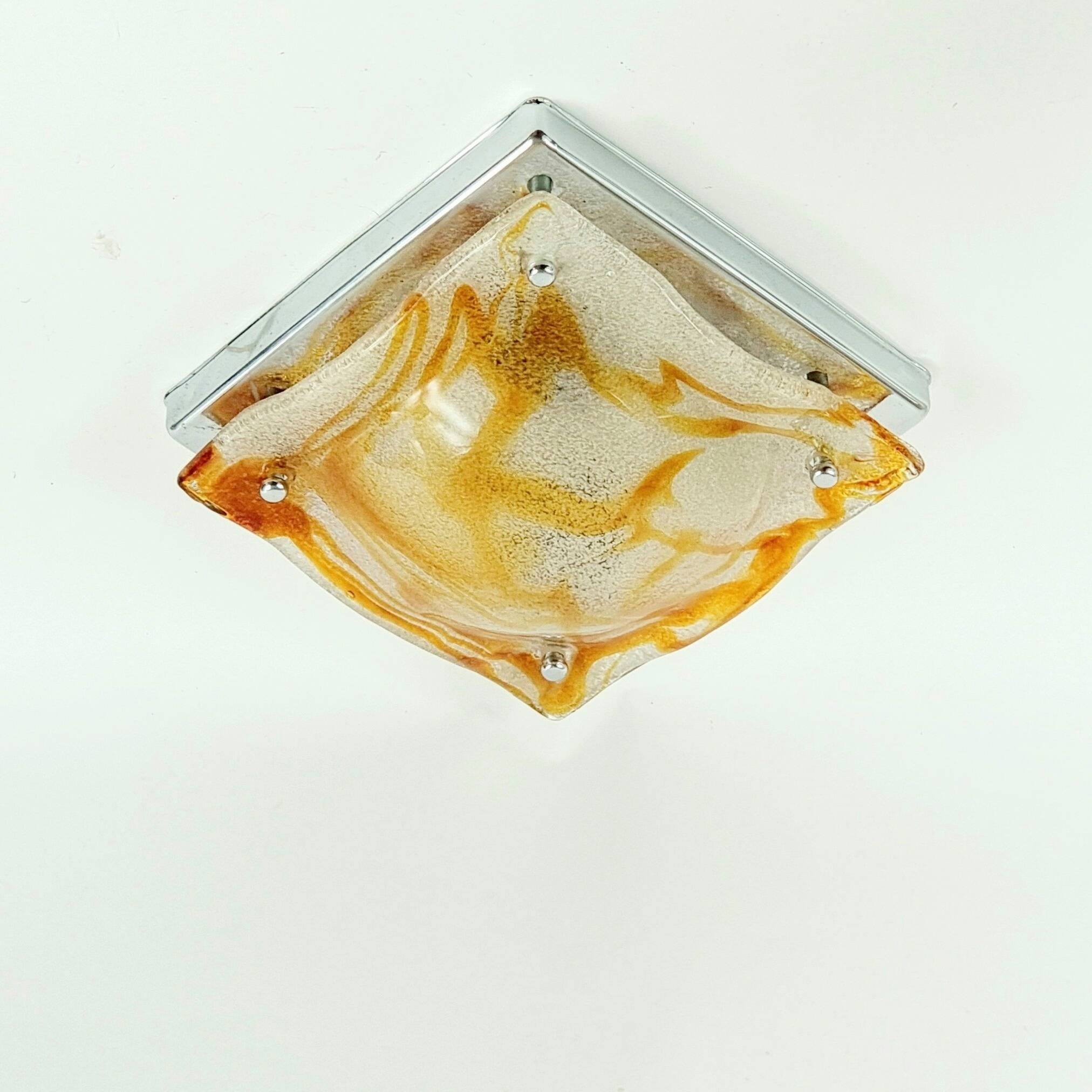 Murano Glass Ceiling Light By Toni Zuccheri For Mazzega, Italy, 1970s