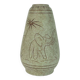 Early 1960s u-keramik mid century ceramic vase model no. 137/30 elephants and palmtrees decor