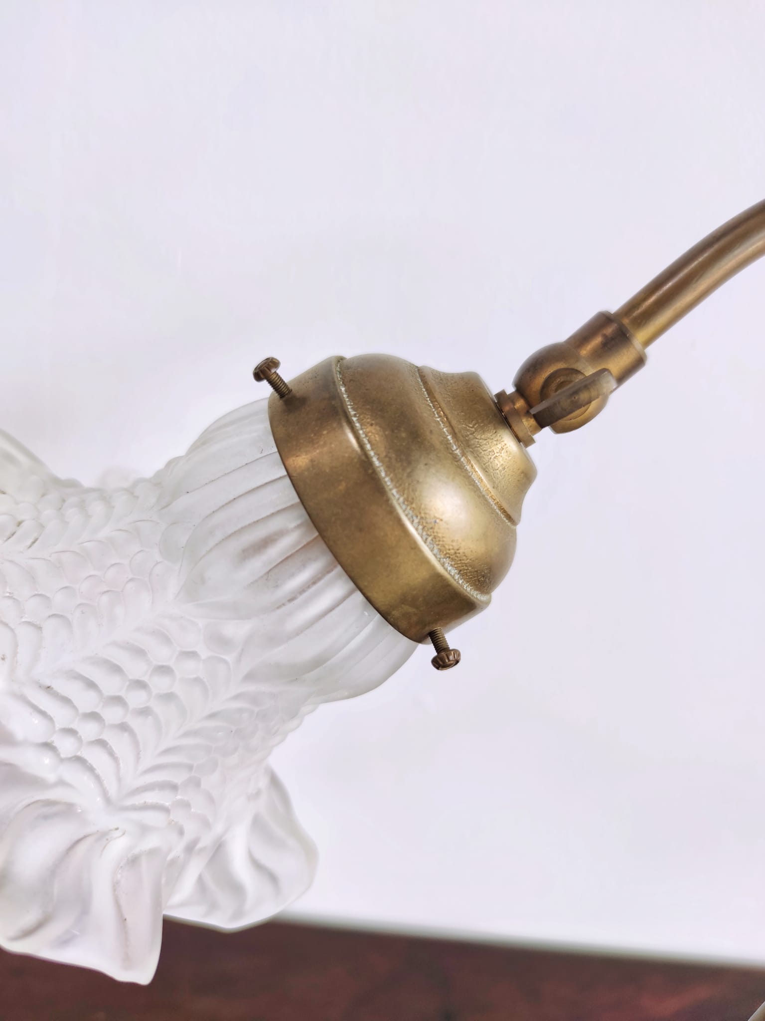 Table lamp in brass art deco tulip 1930