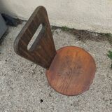 Brutalist tripod chair