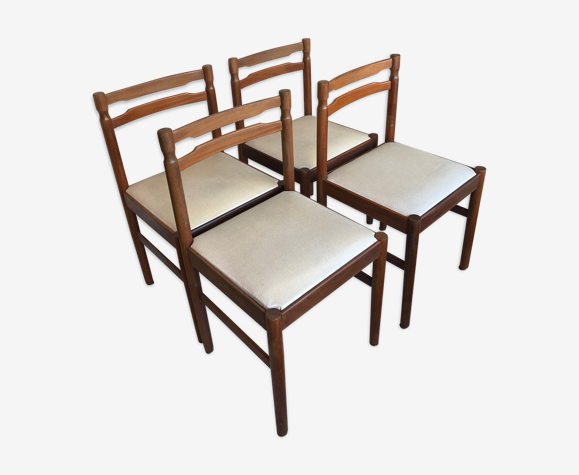 4 chaises scandinave teck, 1960