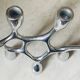 Vintage aluminium cast iron candlestick