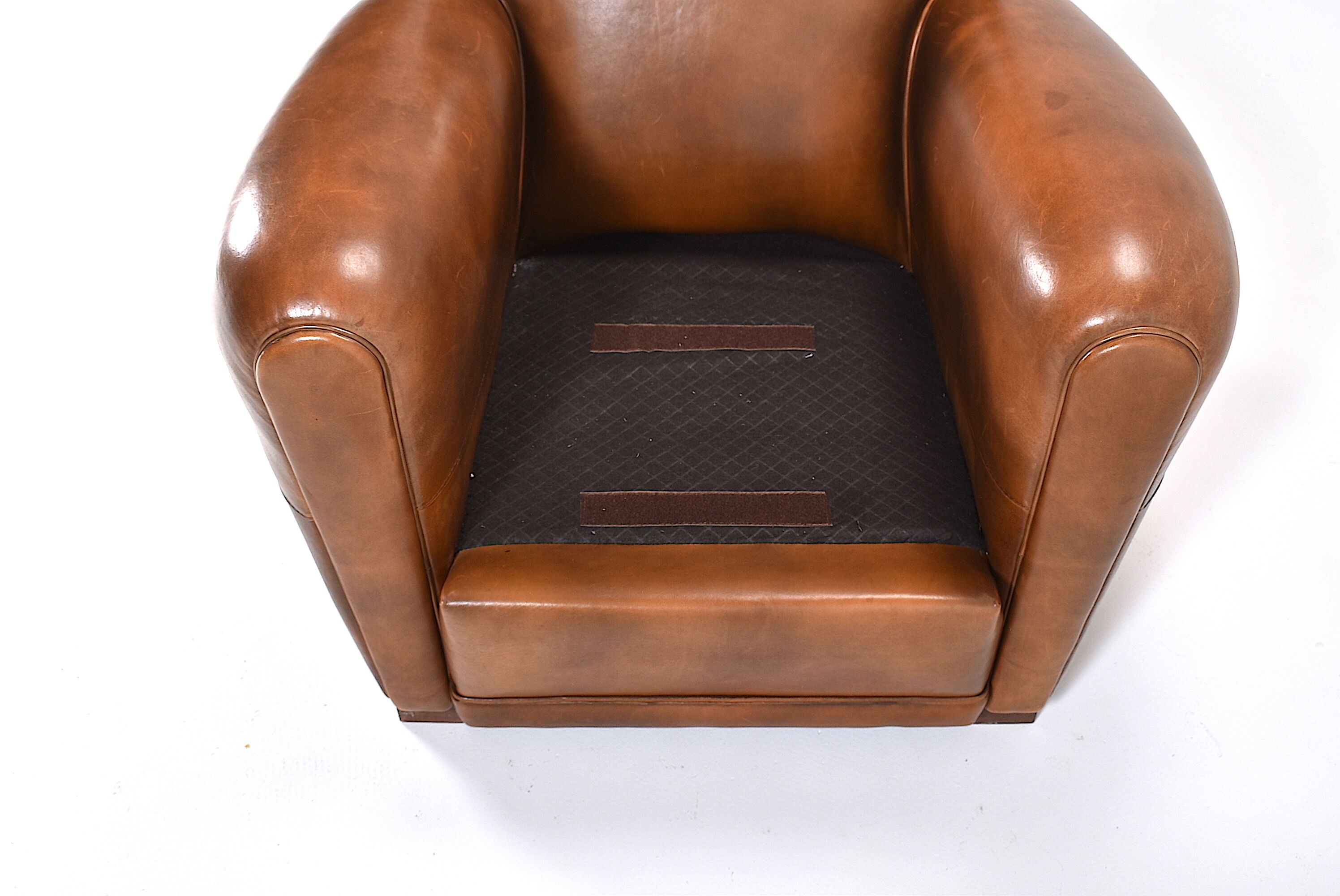 Tawny Leather Club Chair