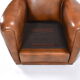 Tawny Leather Club Chair
