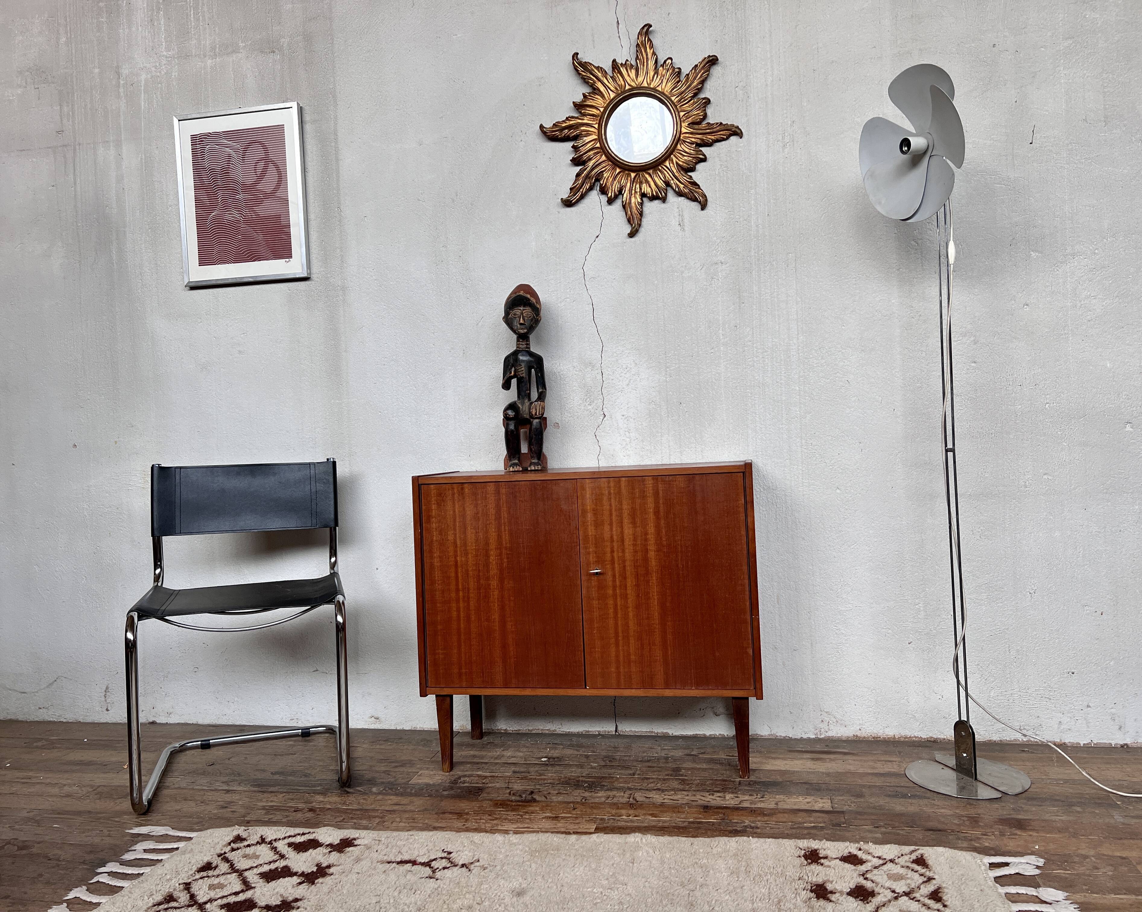 Buffet two vintage teak doors 1960