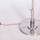 Restored Czech Bauhaus Floor Lamp, Nickel-Plated Steel, Parchment Shade, 1920s
