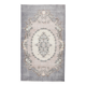Tapis oriental turc vintage gris et crème