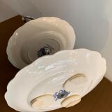 Blue and white porcelain servant or display Palissy Pottery Staffordshire England 1960