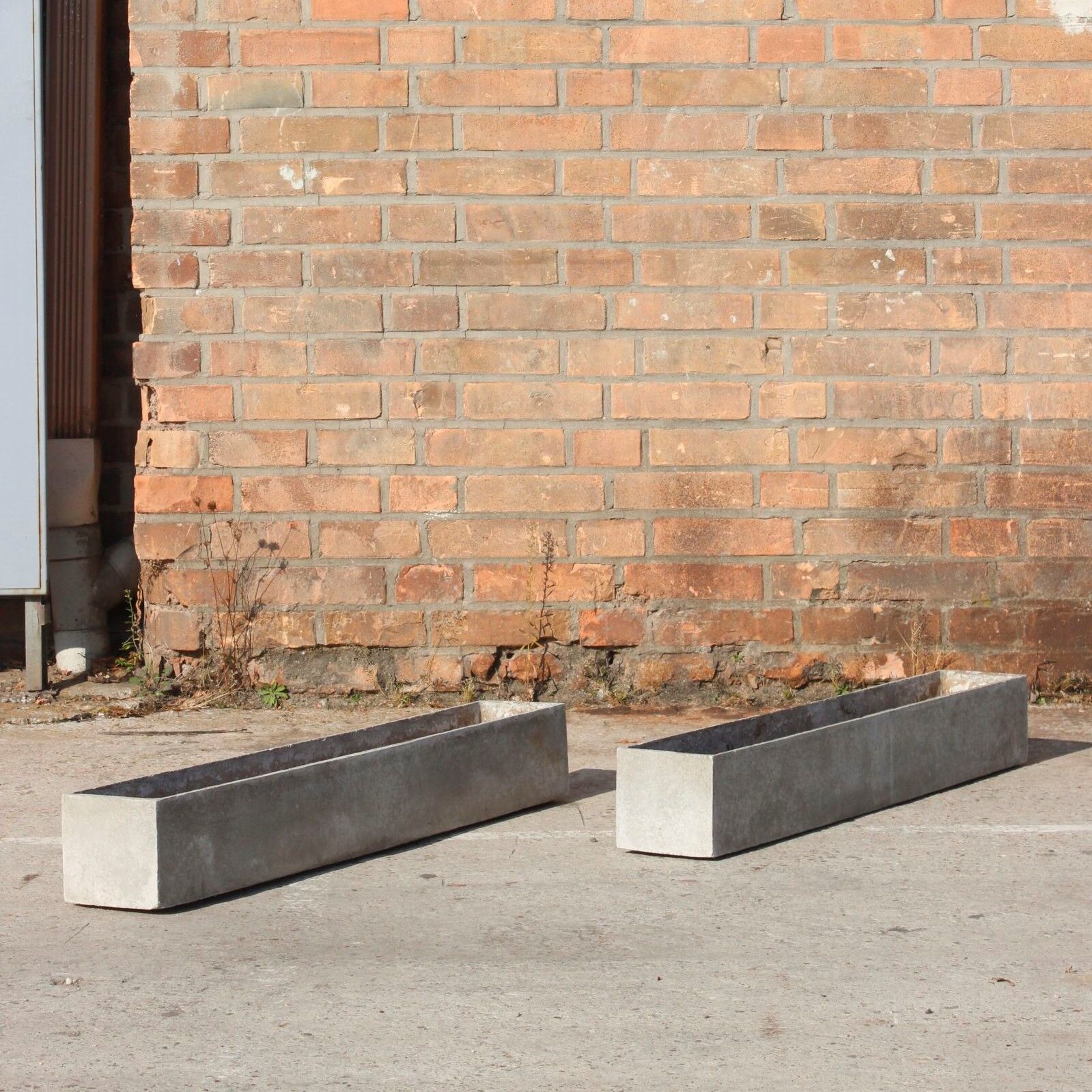 Pair of planters in eternit, switzerland 1970s