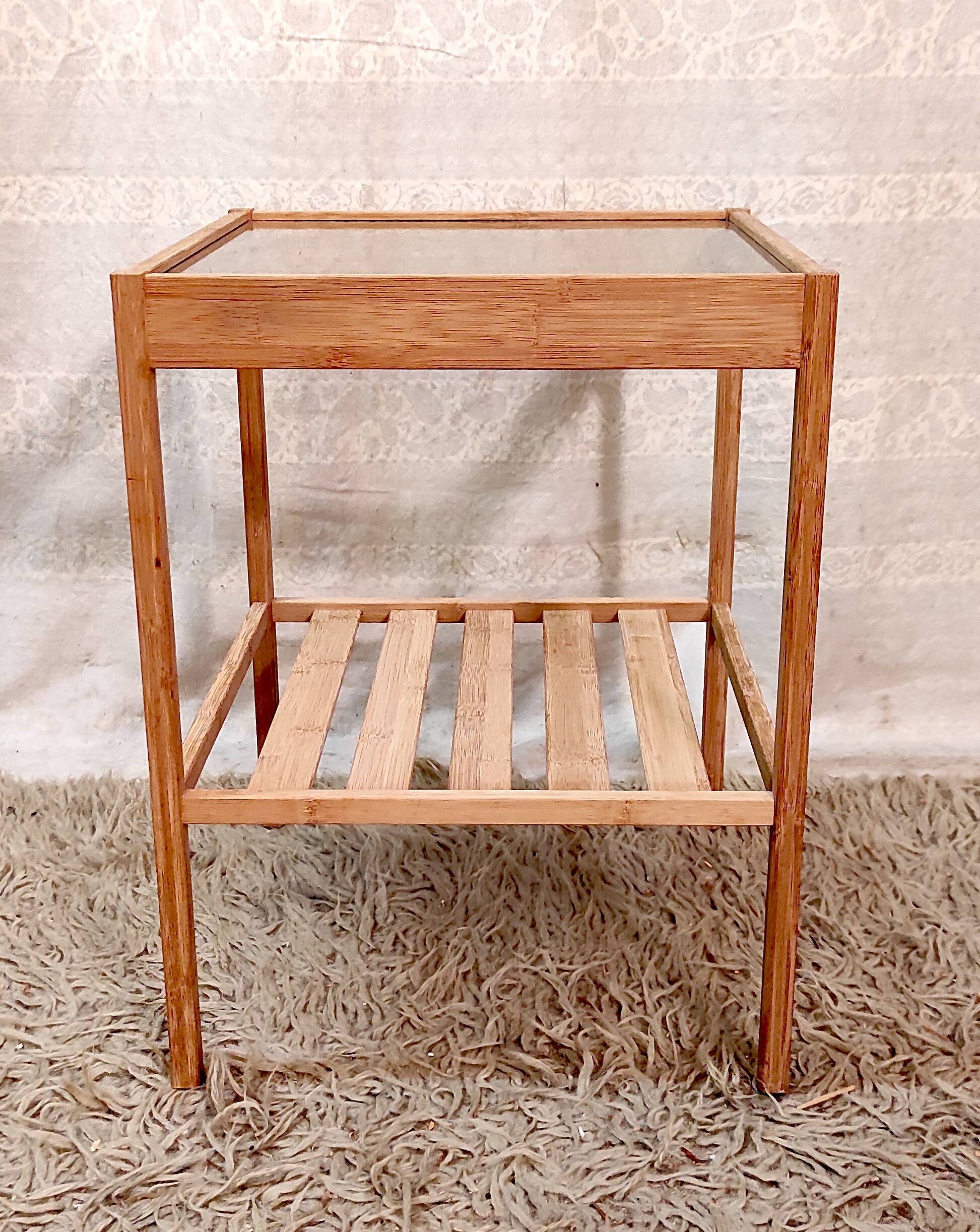 Bamboo side tables or bedside tables by IKEA "Nesna" - 1980s/90s