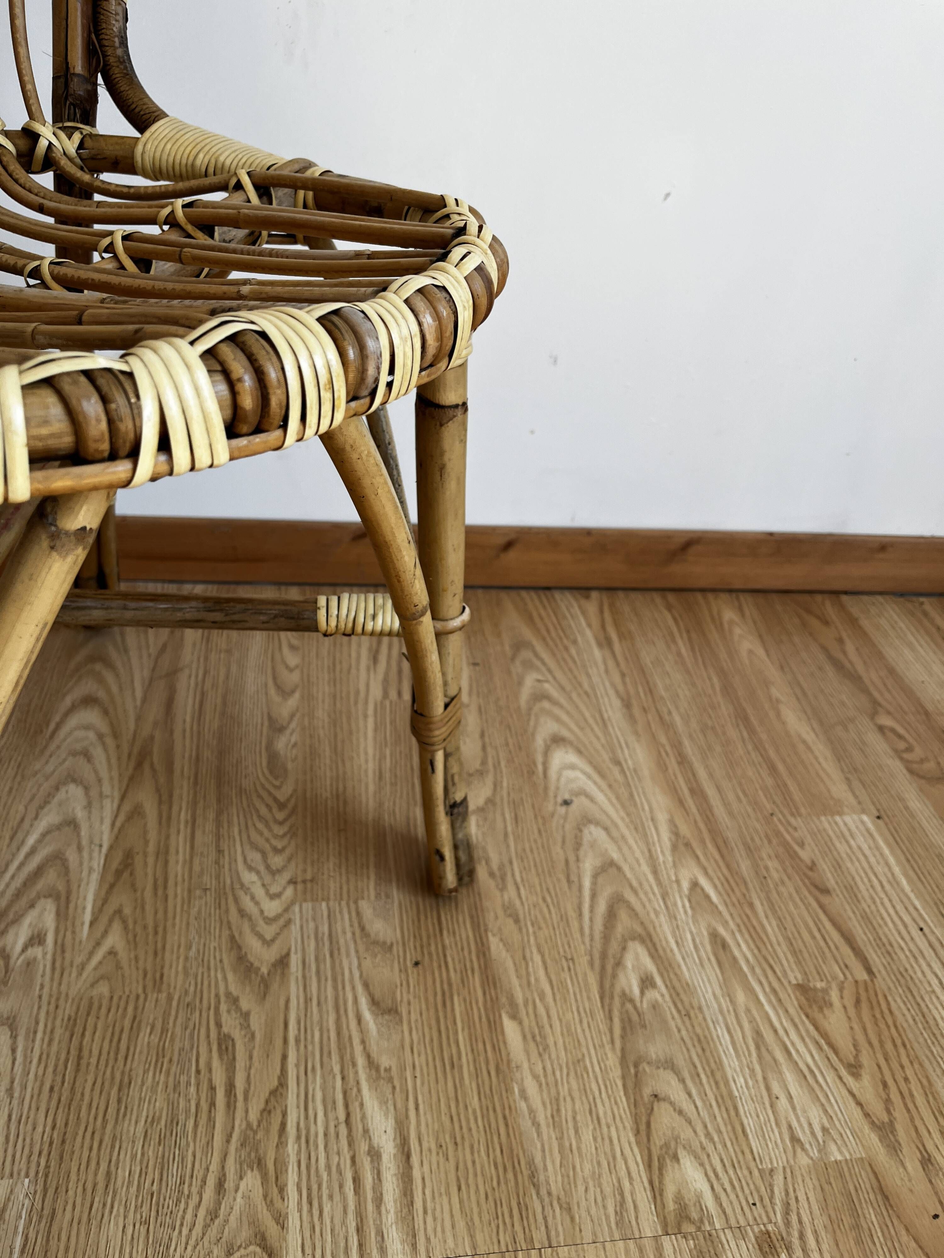 Chaise en rotin