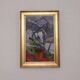 Original Swedish oil on canvas – “Winter Cyclamen” by Majken Bergvin (1922–2012) – 1965 – vintage & framed – 62 × 43 cm